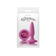 NS Toys - Glams Mini - díszített, szilikon análkúp (8,5cm) - pink