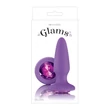 Kép 1/2 - NS Toys - Glams - díszített, szilikon análkúp (10,5cm) - lila
