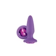 Kép 2/2 - NS Toys - Glams - díszített, szilikon análkúp (10,5cm) - lila