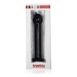 Kép 2/2 - Lovetoy - Glass Romance Black 1 - temperálható üveg dildó (16cm) - fekete