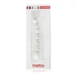 Kép 1/2 - Lovetoy - Glass Romance Clear 3 - temperálható, gyöngyös üveg dildó (17cm) - áttetsző