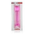 Kép 1/2 - Lovetoy - Glass Romance Pink 1 - temperálható üveg dildó (16cm) - pink