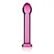 Kép 2/2 - Lovetoy - Glass Romance Pink 1 - temperálható üveg dildó (16cm) - pink