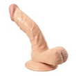 Kép 2/2 - Nmc - Harry the Wall Mounter 6.5&quot; - rögzíthető, élethű, herés dildó (natúr)