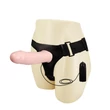 Kép 5/6 - Debra - Hollow Strap-on with Vibration - üreges, felcsatolható, élethű, wired vibrációs dildó állítható hevederrel (natúr)