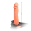 Kép 3/9 - Baile - Jessica Strap-On 1 - üreges, felcsatolható, élethű, wired vibrációs dildó állítható hevederrel (natúr)