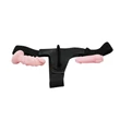 Kép 4/7 - Baile - Jessica Strap-On 3 - felcsatolható, élethű dildó szett állítható hámmal (natúr)