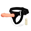 Kép 8/9 - Baile - Jessica Strap-On 1 - üreges, felcsatolható, élethű, wired vibrációs dildó állítható hevederrel (natúr)