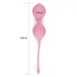 Kép 6/7 - Lovetoy - Iwhizz Luna 7,8" - szilikon gésagolyó duó belső súlyokkal - (pink)