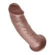 Kép 3/5 - Pipedream - King Cock - 9&quot; Cock - tapadókorongos, ívelt, élethű dildó (23cm) - barna