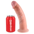 Kép 4/5 - Pipedream - King Cock - 9&quot; Cock - tapadókorongos, ívelt, élethű dildó (23cm) - natúr