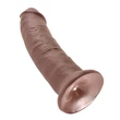 Kép 4/5 - Pipedream - King Cock - 9&quot; Cock - tapadókorongos, ívelt, élethű dildó (23cm) - barna