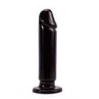 Lovetoy - King-Sized Anal Dildo - rögzíthető, hajlítható análdildó (23,5) - fekete