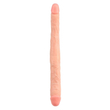 Chisa Novelties - Ladybro Love - kétvégű, élethű dildó (45cm) - natúr