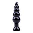 Chisa Novelties - Black Mont - rögzíthető, gyöngyös anális izgató (fekete)