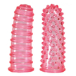 Seven Creations - Clitofing - bordázott, ujjra húzható erotikus kiegészítő szett (2db/cs) - pink