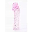 Kép 5/5 - Baile - Male-Wear Net Sleeve - élethű, bordázott péniszköpeny (pink)