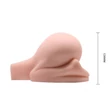 Kép 3/9 - Crazy Bull - Men's Masturbator with Bullet 4 - élethű vagina és ánusz maszturbátor dupla wired vibrotojással (natúr)