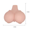 Kép 8/9 - Crazy Bull - Men's Masturbator with Bullet 4 - élethű vagina és ánusz maszturbátor dupla wired vibrotojással (natúr)