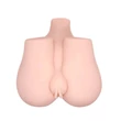 Kép 7/9 - Crazy Bull - Men's Masturbator with Bullet 5 - élethű vagina és ánusz maszturbátor dupla wired vibrotojással (natúr)