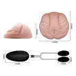 Kép 1/9 - Crazy Bull - Men's Masturbator with Bullet 1 - élethű vagina és ánusz maszturbátor dupla wired vibrotojással (natúr)