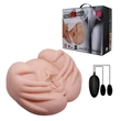 Kép 9/9 - Crazy Bull - Men's Masturbator with Bullet 1 - élethű vagina és ánusz maszturbátor dupla wired vibrotojással (natúr)