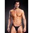 Kép 2/2 - Blue Line - Microf. Thong with Metal Rings - hátul nyitott férfi tanga (S/M) - fekete