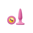 Kép 2/2 - NS Toys - Moji's - #DCK - rögzíthető, szilikon análkúp díszített talppal (8,5cm) - pink