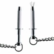 Kép 2/3 - Rimba - Nipple Clamps - fém mellbimbó csipesz (ezüst)