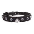 Kép 3/3 - Devil Sticks - Octane Crystal Collar Black - kristályokkal díszített bőr nyakörv (fekete)