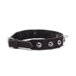 Kép 2/3 - Devil Sticks - Octane Crystal Collar Black - kristályokkal díszített bőr nyakörv (fekete)