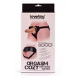 Kép 5/5 - Lovetoy - Orgasm Cozy Harness Series - állítható, felcsatolható hám (4 gyűrűvel) - fekete