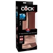 Kép 1/4 - Outlet - King Cock Plus - 9&quot; Triple Density Cock with Balls - rögzíthető, élethű, herés dildó (23cm) - natúr