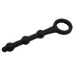 Chisa Novelties - Black Mont - 3 gyöngyös, szilikon análsor (fekete)