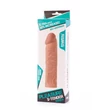 Kép 1/6 - Lovetoy - Pleasure X-Tender Penis Sleeve #2 - élethű péniszköpeny (17cm) - natúr