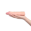 Kép 2/3 - Lovetoy - Pleasure X-Tender Penis Sleeve #1 - élethű péniszköpeny (19cm) - natúr