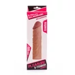 Kép 1/6 - Lovetoy - Pleasure X-Tender Penis Sleeve #3 - élethű péniszköpeny (18,5cm) - natúr