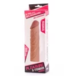 Kép 6/6 - Lovetoy - Pleasure X-Tender Penis Sleeve #3 - élethű péniszköpeny (18,5cm) - natúr