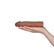 Kép 2/3 - Lovetoy - Pleasure X-Tender Penis Sleeve #2 - élethű péniszköpeny (17cm) - barna