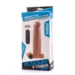 Kép 5/7 - Lovetoy - Pleasure X-Tender Vibrating Penis Sleeve #4 - élethű, vibrációs péniszköpeny heregyűrűvel és csiklóizgatóval (19cm) - natúr