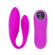 Kép 4/6 - Pretty Love - Chad - szilikon, 30 funkciós, távirányítású párvibrátor (USB) - pink