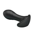 Pretty Love - Anal Plug Massager - 12 funkciós vibrációs análkúp (USB) - fekete