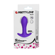Pretty Love - Morton - 12 funkciós, vibrációs análdugó (USB) - ibolya