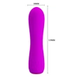 Kép 4/8 - Pretty Love - Beau - 12 funkciós, szilikon mini vibrátor (USB) - lila