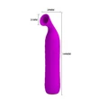 Kép 4/7 - Pretty Love - Jonas - 12 szívó funkciós csiklóizgató vibrátor memória funkcióval (USB) - lila
