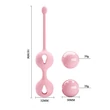 Kép 4/5 - Pretty Love - Kegel Tighten Up I Pink 3 - szilikon gésagolyó duó belső súlyokkal (pink)