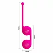 Kép 4/7 - Pretty Love - Kegel Tighten Up III - szilikon gésagolyó duó belső súlyokkal (pink)