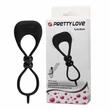 Kép 4/7 - Pretty Love - Locker - állítható, vibrációs here és péniszgyűrű csiklóizgatóval (fekete)