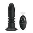 Pretty Love - Magic Jingers - rögzíthető, 4 vibrációs és 4 lökő funkciós, wirless análvibrátor (USB) - fekete