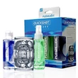 Kép 4/4 - Fleshlight - Quickshot Vantage Combo Pack - nyitott, kétoldalú maszturbátor, síkosító és játékszer tisztító szett (áttetsző)
